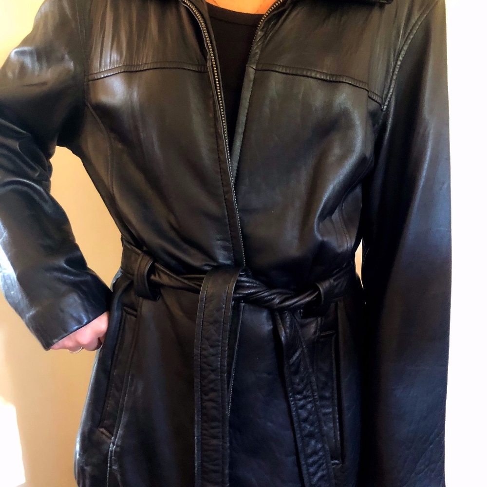Jacqueline Ferrar Vintage Lambskin Leather Jacket